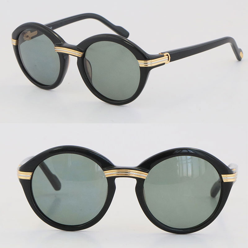Wholesale Selling Vintage 1991 Original Round Plank Sunglasses 1125072 Fashion mens Sun glasses C Decoration 18K Gold Brown Lens Frame Size 52-22-135mm
Wholesale Selling Vintage 1991 Original Round Plank Sunglasses 1125072 Fashion mens Sun glasses C Decoration 18K Gold Brown Lens Frame Size 52-22-135mm