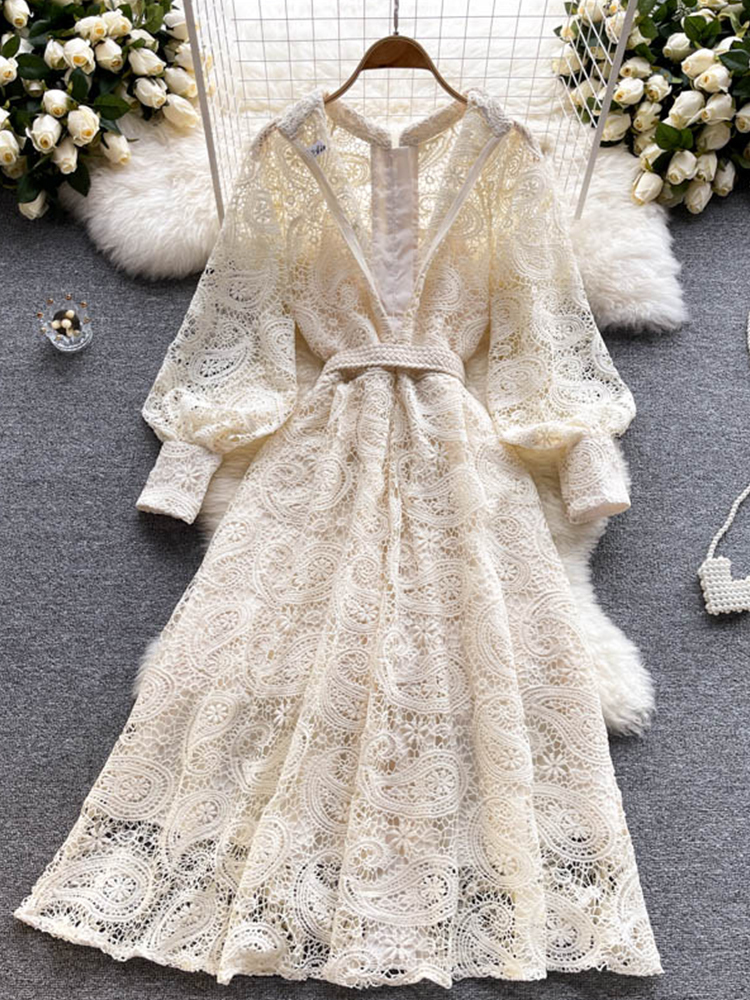 Casual Dresses Aibeautyer Autumn Single Breasted Chiffon Solid Lady Full Dress A Line O Neck Puff Sleeve Bu 220824, Black
Casual Dresses Aibeautyer Autumn Single Breasted Chiffon Solid Lady Full Dress A Line O Neck Puff Sleeve Bu 220824, Black