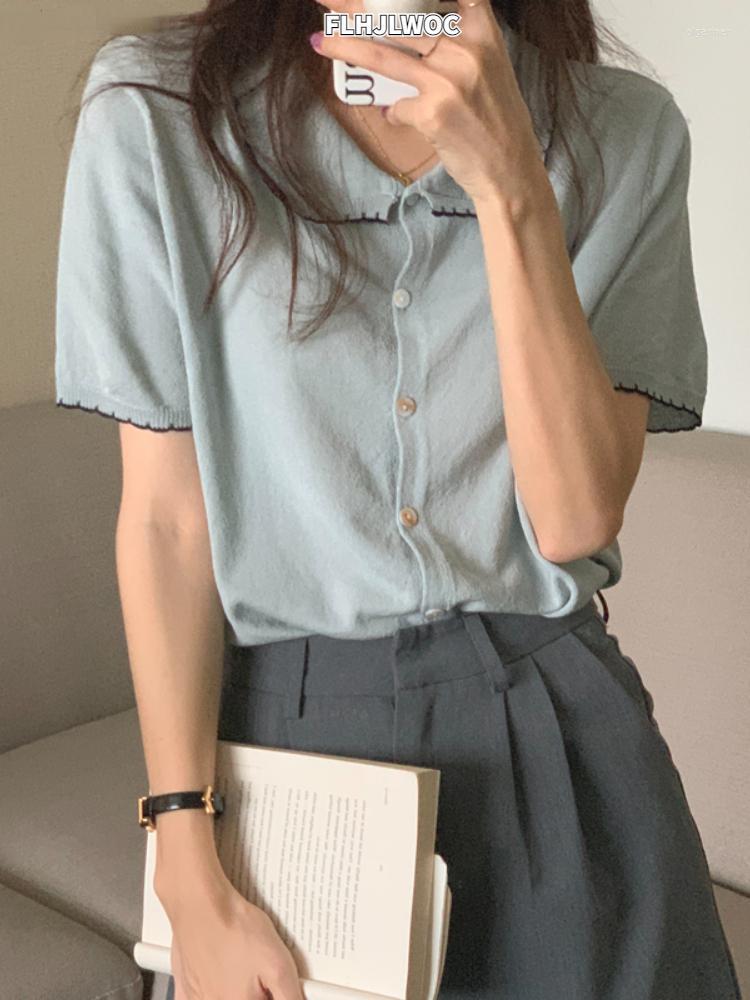Women's Knits & Tees Summer Knitted Short Sleeve Sweaters 2022 Design S Women Cute Sweet Japanese Style Single-Breasted Button CardigansWome, Blue
Women's Knits & Tees Summer Knitted Short Sleeve Sweaters 2022 Design S Women Cute Sweet Japanese Style Single-Breasted Button CardigansWome, Blue