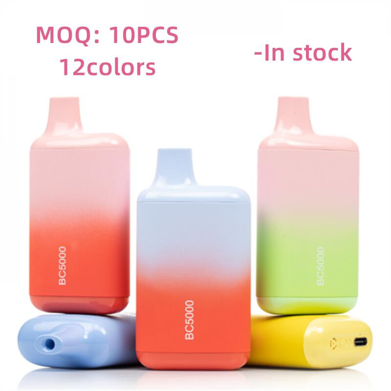 BC5000 E Cigarettes Disposable Vape 12 Colors 650mAh Rechargeable Battery 13.0ml Prefilled Box Vape Device
BC5000 E Cigarettes Disposable Vape 12 Colors 650mAh Rechargeable Battery 13.0ml Prefilled Box Vape Device