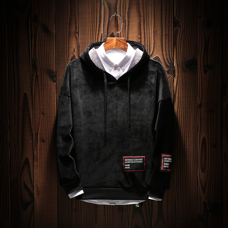 Men's Hoodies & Sweatshirts Men Winter Warm Fleece Hip Solid Color Letter Printed Sweatshirt Casual Big Size -5XL Pullover Hooded, Black
Men's Hoodies & Sweatshirts Men Winter Warm Fleece Hip Solid Color Letter Printed Sweatshirt Casual Big Size -5XL Pullover Hooded, Black