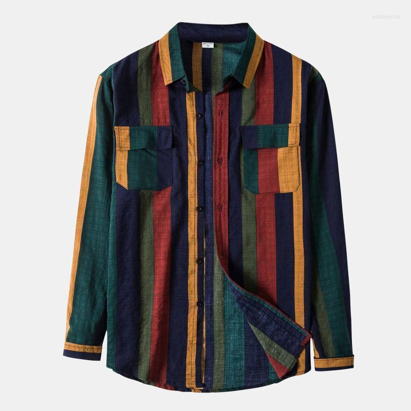 Men's Casual Shirts Clothing For Men Stripe Splice Shirt Long Sleeve Double Pocket Turn-down Collar Top Chemise Homme Eldd22, Green
Men's Casual Shirts Clothing For Men Stripe Splice Shirt Long Sleeve Double Pocket Turn-down Collar Top Chemise Homme Eldd22, Green