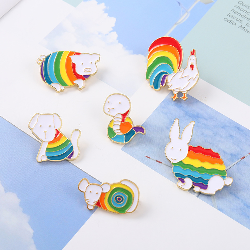 Cute Cartoon Animal Rainbow Rabbit Brooches Pin for Women Fashion Dress Coat Shirt Demin Metal Funny Brooch Pins Badges Backpack Gift Jewelry
Cute Cartoon Animal Rainbow Rabbit Brooches Pin for Women Fashion Dress Coat Shirt Demin Metal Funny Brooch Pins Badges Backpack Gift Jewelry
