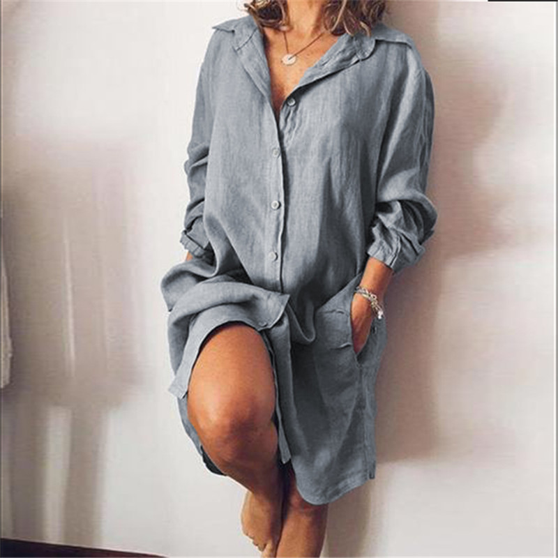 ZANZEA Women Blouse Casual Shirt Vestidos Fashion Button Long Sleeve Shirts Female Lapel Work Blusa Tunic 220721, Black
ZANZEA Women Blouse Casual Shirt Vestidos Fashion Button Long Sleeve Shirts Female Lapel Work Blusa Tunic 220721, Black