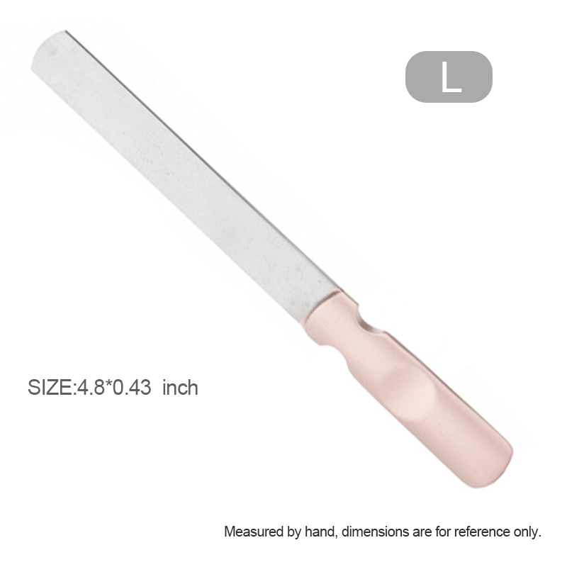 Nail Files Double Sided Art Sanding Washable File Rose Gold Stainless Steel Semilune Buffing Curved Professional Manicure Tools Limas De Unas De Doble