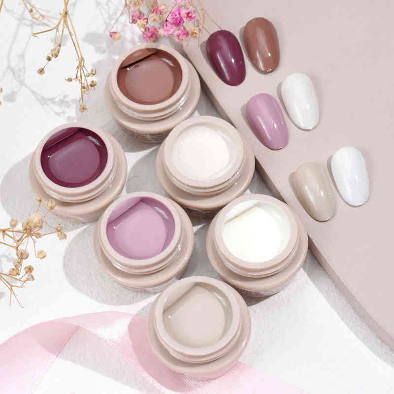 NXY Nail Gel Glass 5ml Polish Jelly Uv Silver Base Metal Semi Transparent Painting 0328