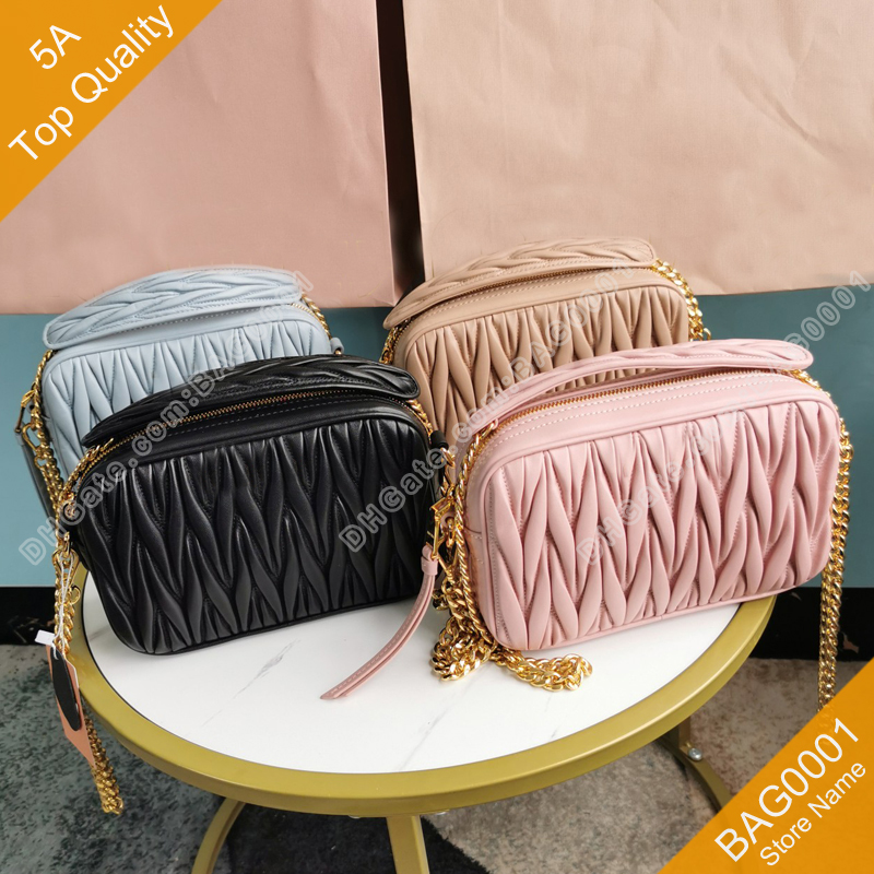 Lady Soft Bags Fashion New Pleated Plain Sheepskin Elegant Socialite design Hot Sell Hasp Zipper Chains Handbags With Box MIU009 Top High Quality BAG0001, Black
Lady Soft Bags Fashion New Pleated Plain Sheepskin Elegant Socialite design Hot Sell Hasp Zipper Chains Handbags With Box MIU009 Top High Quality BAG0001, Black