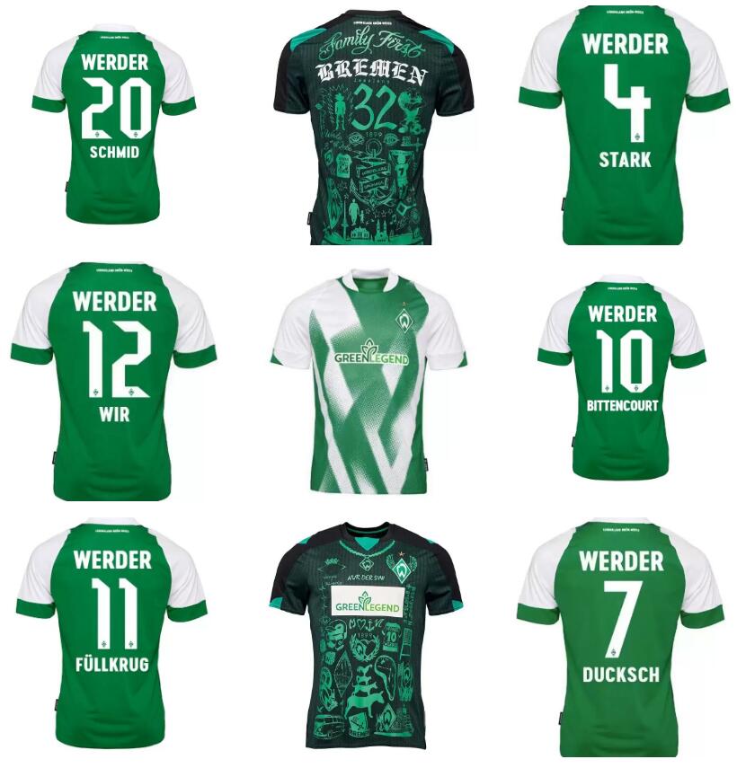 22 23 Werder Bremen Special Kit SOCCER JERSEY Marvin Ducksch Leonardo Bittencourt BLACK GREEN How FOOTBALL SHIRTS TOP THAILAND QUALITY Men HOME 2022 2023
22 23 Werder Bremen Special Kit SOCCER JERSEY Marvin Ducksch Leonardo Bittencourt BLACK GREEN How FOOTBALL SHIRTS TOP THAILAND QUALITY Men HOME 2022 2023