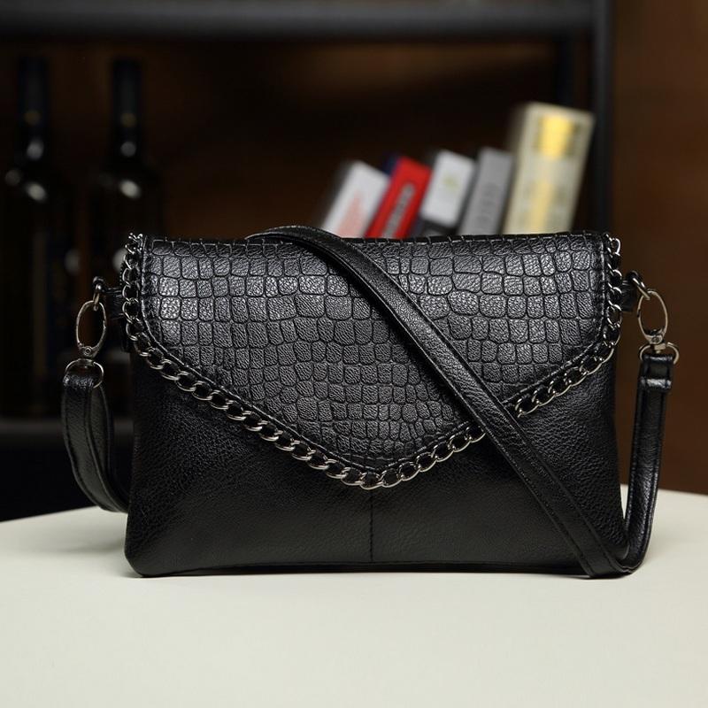 Evening Bags Chain Women Fashion Leather Plaid Flap Bag Female Alligator Pattern Handbags Lady Shoulder Straps Totes Envelope Clutch, Black
Evening Bags Chain Women Fashion Leather Plaid Flap Bag Female Alligator Pattern Handbags Lady Shoulder Straps Totes Envelope Clutch, Black