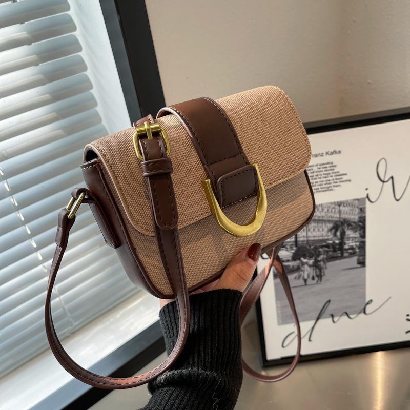 Evening Bags Fashion Autumn/winter Hit Color Small Square Bag Pu Leather Canvas Stitching Shoulder Messenger Designer Casual Handbags, Beige
Evening Bags Fashion Autumn/winter Hit Color Small Square Bag Pu Leather Canvas Stitching Shoulder Messenger Designer Casual Handbags, Beige