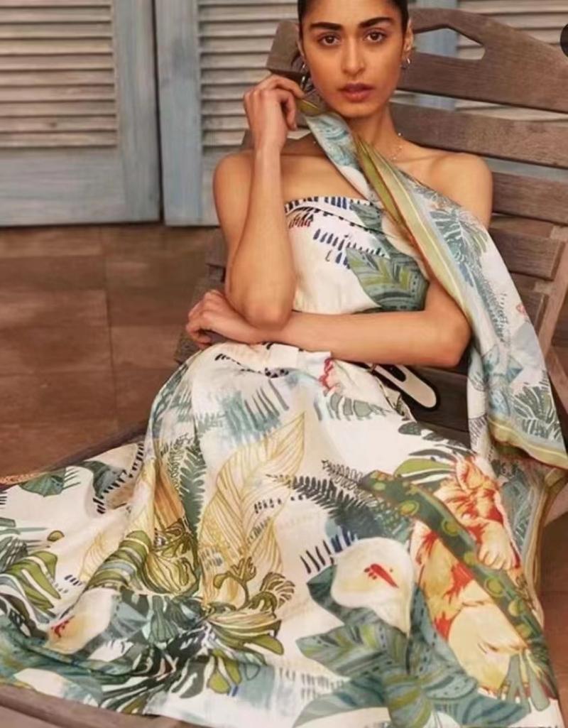 Casual Dresses Women Linen Sling Midi Dress Green Tree Print High Waist Holiday Wear Lady Strapless DressCasual
Casual Dresses Women Linen Sling Midi Dress Green Tree Print High Waist Holiday Wear Lady Strapless DressCasual