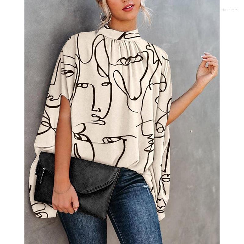 Women's Blouses & Shirts Face Print Summer Half Sleeve Fashion Woman 2022 Elegant Batwing And For Women Top FemaleWomen's Chee22, Chain
Women's Blouses & Shirts Face Print Summer Half Sleeve Fashion Woman 2022 Elegant Batwing And For Women Top FemaleWomen's Chee22, Chain