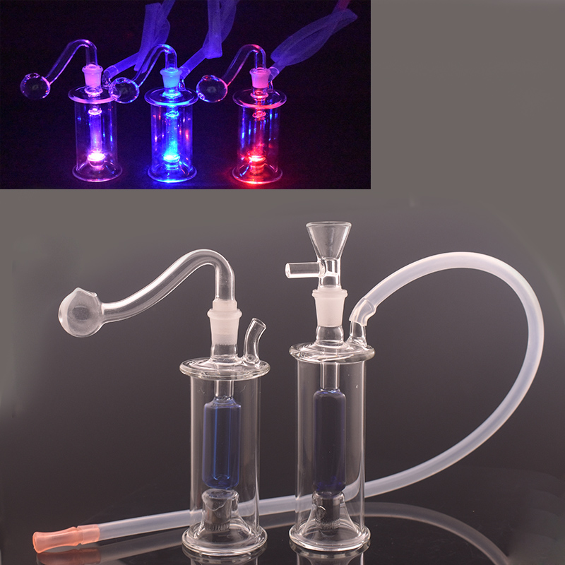 Female Glass Bong Water Pipes Hookah Thick Pyrex LED light Recycler matrix Bongs Mini Dab Beaker Oil Rigs with oil pot and hose
Female Glass Bong Water Pipes Hookah Thick Pyrex LED light Recycler matrix Bongs Mini Dab Beaker Oil Rigs with oil pot and hose