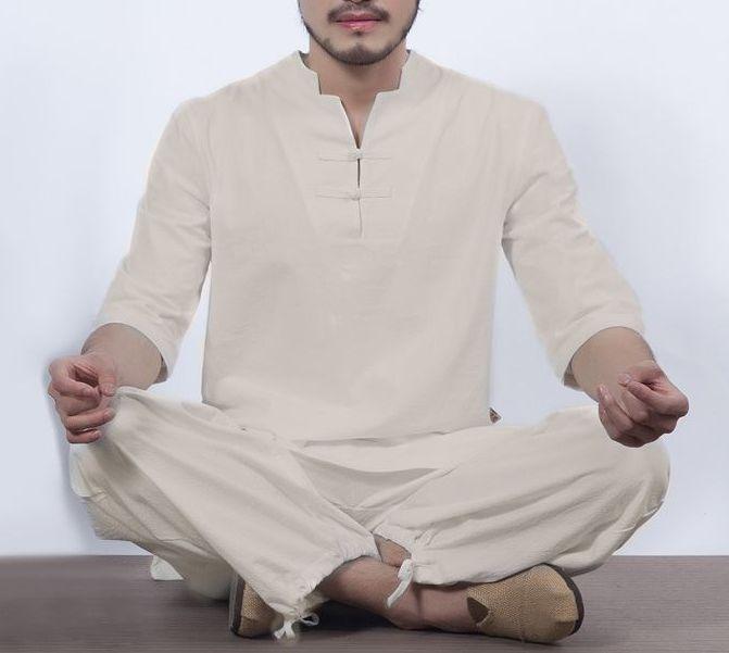 Men's Tracksuits High Quality Cotton&linen Men Yoga Suit Tai Chi Uniforms Lay Meditation Clothing Hanfu Suits Blue/khaki/white, White half sleeve
Men's Tracksuits High Quality Cotton&linen Men Yoga Suit Tai Chi Uniforms Lay Meditation Clothing Hanfu Suits Blue/khaki/white, White half sleeve