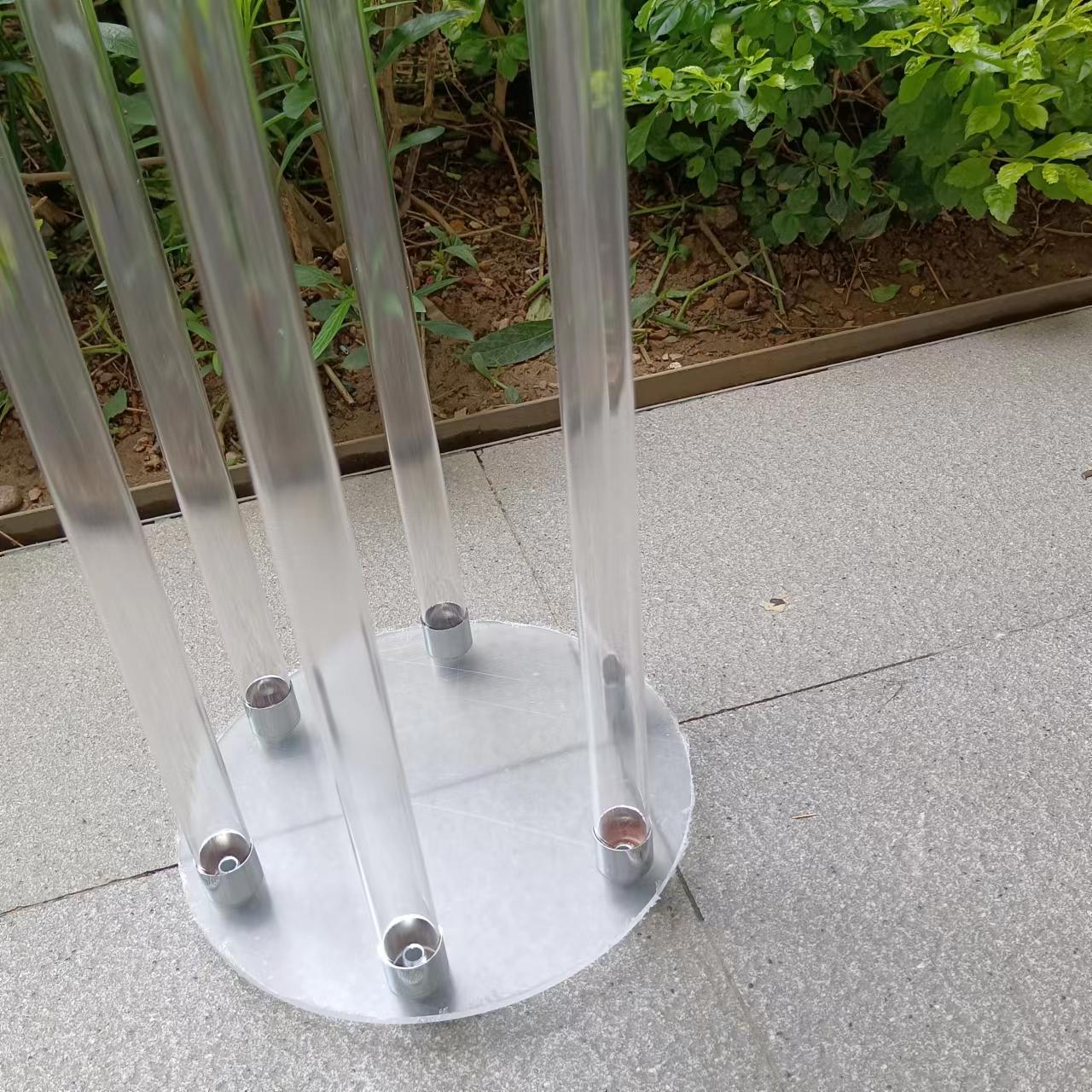 decoration Acrylic Candlestick 7 Heads All Clear Candle Holders Wedding Candelabra Table Centerpieces Flower Stand Holder Candelabrum imake098 H260310