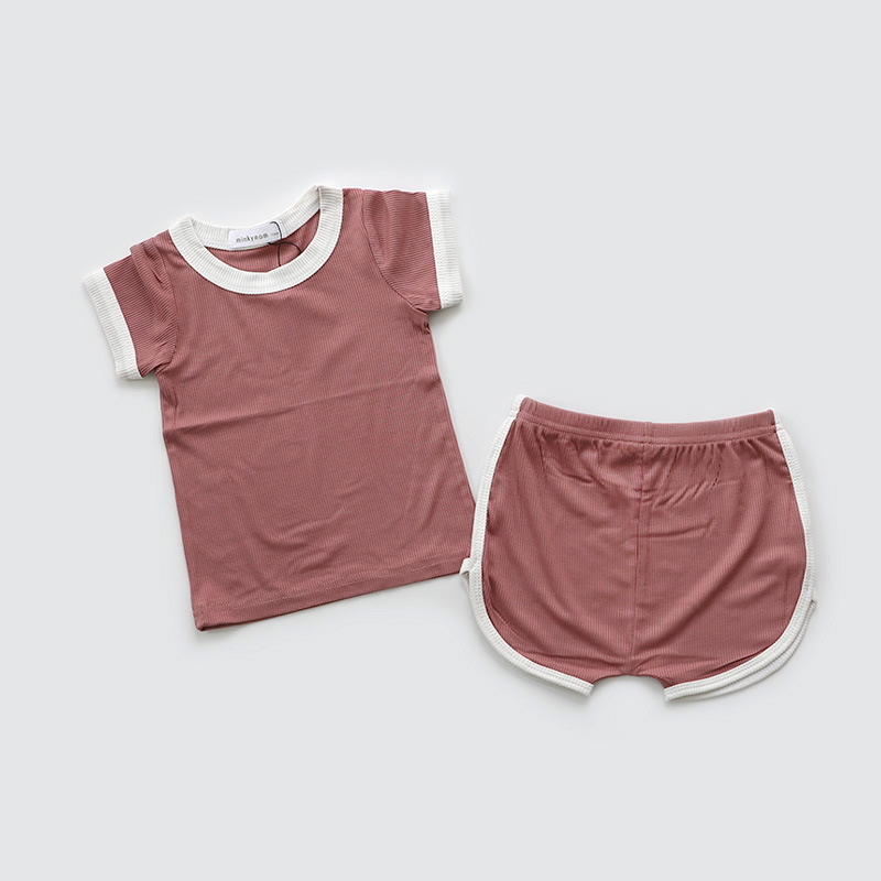 HITOMAGIC Kids Summer Clothes Boys Clothing Girls Toddler Outfits Shorts 2 Piece Set Little Girl Baby Pajamas 220425