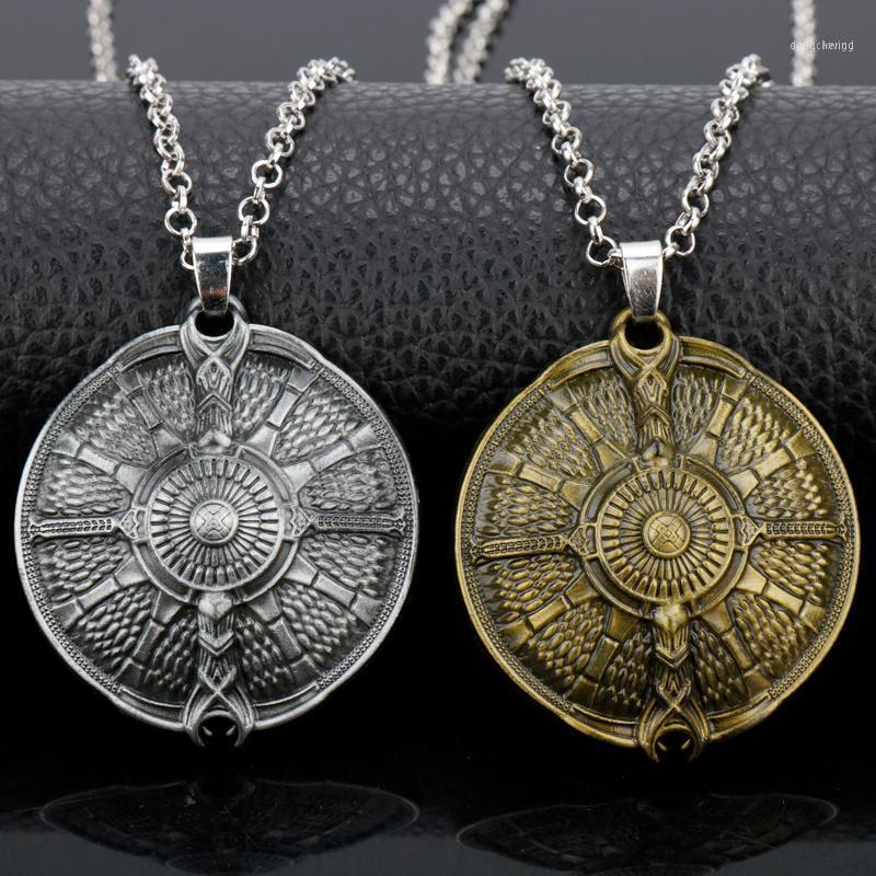 Dongsheng God Of War 4 Necklaces Metal Kratos Shield Pendant Chain Choker For Women Men Charm Gifts Chains
Dongsheng God Of War 4 Necklaces Metal Kratos Shield Pendant Chain Choker For Women Men Charm Gifts Chains