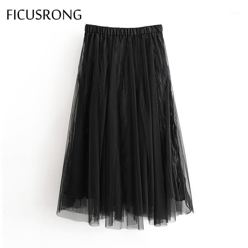 Skirts 2022 Women Summer Solid Color Double-layer Mesh Skirt Lady Casual Pleated Patchwork Hollow Out Black Female FICUSRONG
Skirts 2022 Women Summer Solid Color Double-layer Mesh Skirt Lady Casual Pleated Patchwork Hollow Out Black Female FICUSRONG