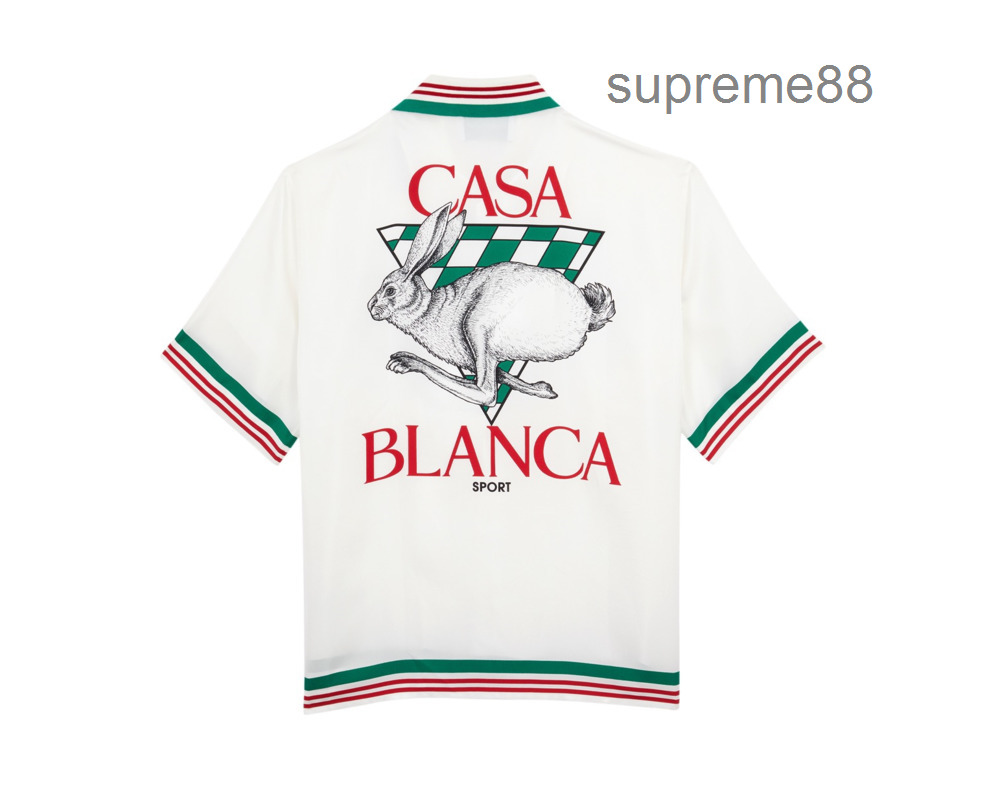 Casablanca 22ss sport knit rabbit silk men designer shirts Hawaiian short sleeved shirt
Casablanca 22ss sport knit rabbit silk men designer shirts Hawaiian short sleeved shirt