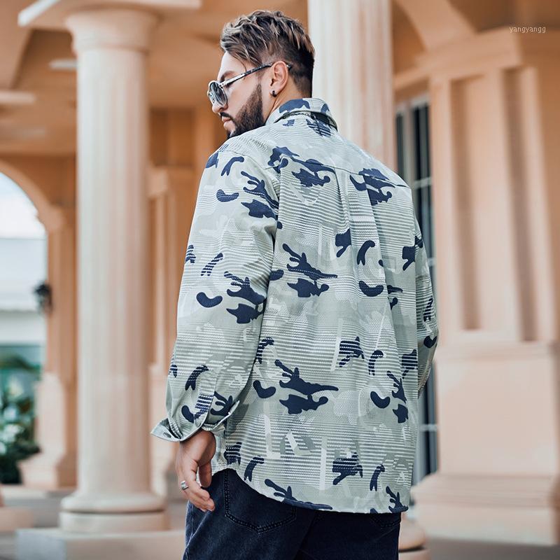 Summer Men Camouflage Pockets Oversized Shirts Male High Quality Long Sleeve Loose Casual Plus Size Men's, F37
Summer Men Camouflage Pockets Oversized Shirts Male High Quality Long Sleeve Loose Casual Plus Size Men's, F37