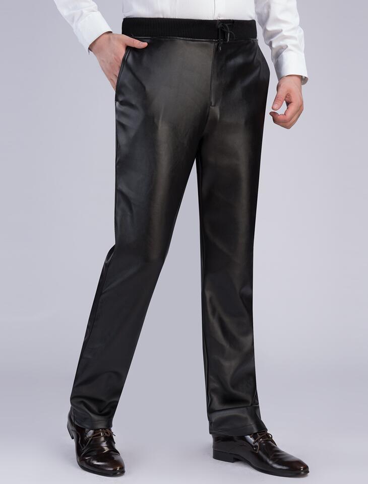 Men's Pants Loose Straight Leather Mens Feet Fashion Motorcycle Pu Trousers For Men Personality Pantalon Homme Autumn WinterMen's, No add cashmere
Men's Pants Loose Straight Leather Mens Feet Fashion Motorcycle Pu Trousers For Men Personality Pantalon Homme Autumn WinterMen's, No add cashmere