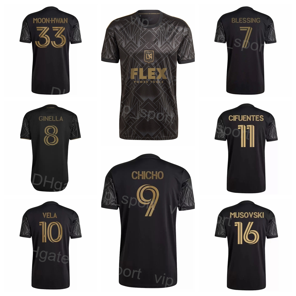 22/23 MLS LAFC Los Angeles FC Soccer Jerseys 9 ROSSI 29 ARANGO 11 CIFUENTES 10 VELA 16 MUSOVSKI 20 ATUESTA 7 BLESSING 94 MURILLO Football Shirt Kits Black Sport Uniform
22/23 MLS LAFC Los Angeles FC Soccer Jerseys 9 ROSSI 29 ARANGO 11 CIFUENTES 10 VELA 16 MUSOVSKI 20 ATUESTA 7 BLESSING 94 MURILLO Football Shirt Kits Black Sport Uniform