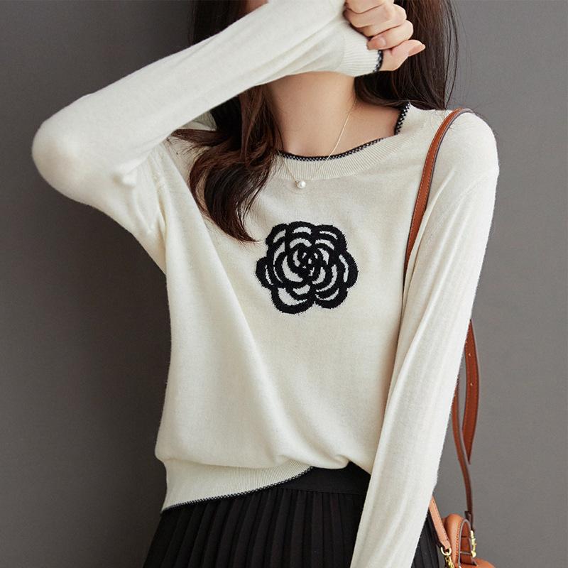 Women' Sweaters Women Sweater Long Sleeve O Neck Knitted All Match Bottoming Pullovers Loose Tops Autumn Winter 2022, White
Women' Sweaters Women Sweater Long Sleeve O Neck Knitted All Match Bottoming Pullovers Loose Tops Autumn Winter 2022, White
