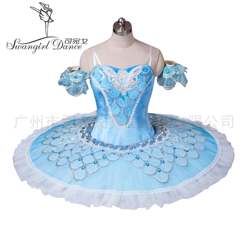 

adult blue bird classical professional tutu pancake platter competition performance tutus ballet ballerina stage costumes women BT8928