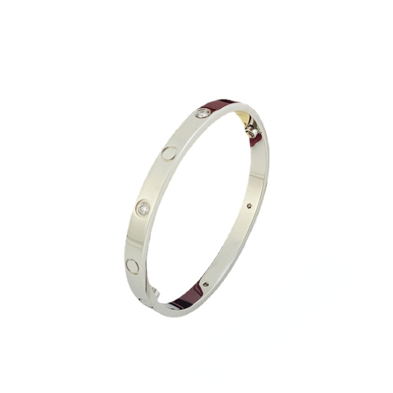 High Quality Love Bracelet Ladies 4 Diamonds Titanium Screwdriver Fashion Men's Bracelet Gold Silver Rose Gold Bracelet Luxury Women Gift Jewelry with Velvet Bag
High Quality Love Bracelet Ladies 4 Diamonds Titanium Screwdriver Fashion Men's Bracelet Gold Silver Rose Gold Bracelet Luxury Women Gift Jewelry with Velvet Bag