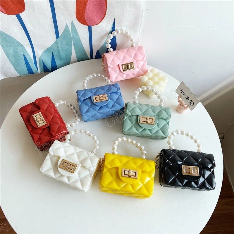Fashion Baby Girl's Mini Shoulder Bag Pearl Chain Children's Small Square Crossbody Bags Summer Jelly Bag Handbags Coin Purse
Fashion Baby Girl's Mini Shoulder Bag Pearl Chain Children's Small Square Crossbody Bags Summer Jelly Bag Handbags Coin Purse