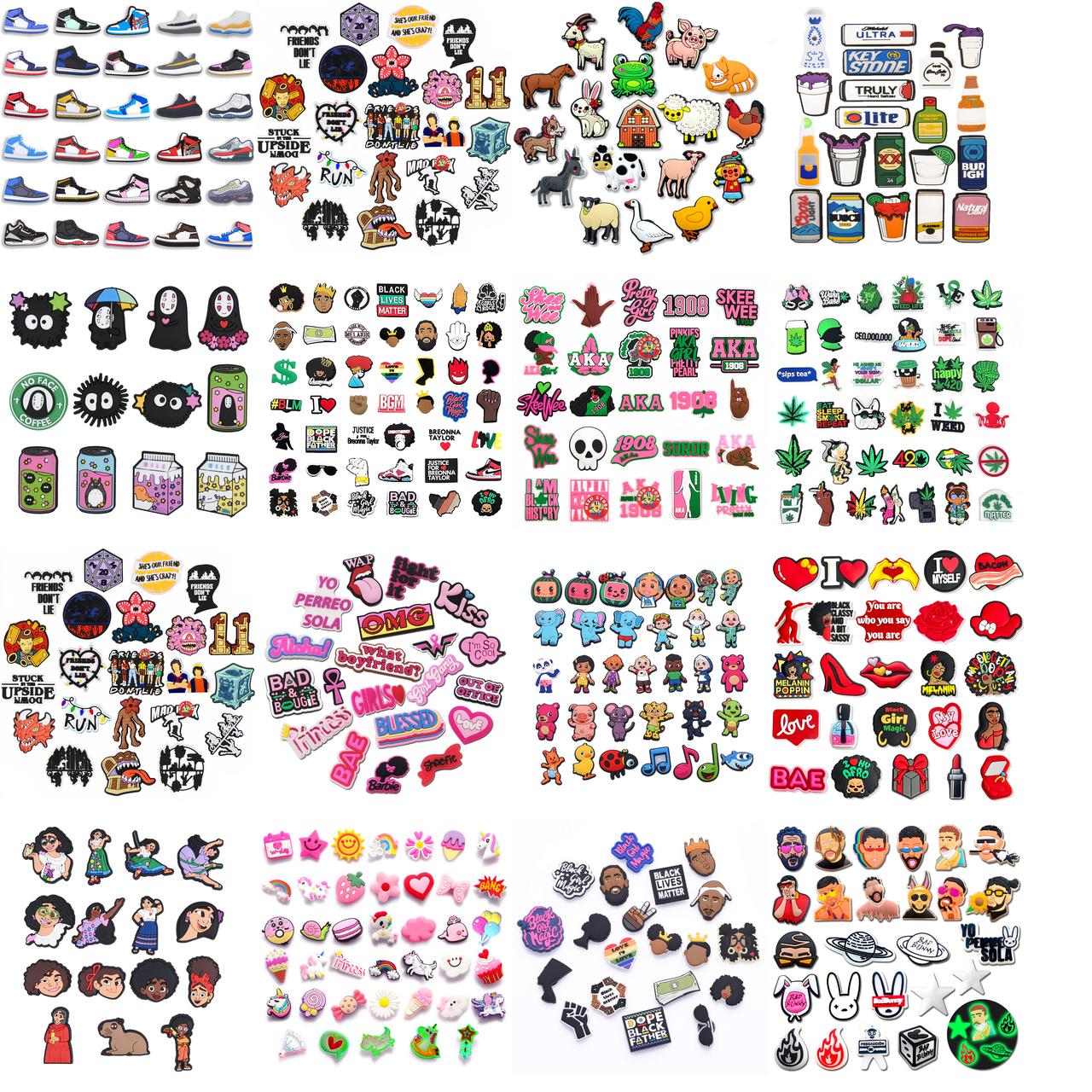 moq100pcs Horror Movie Croc Shoe Charms Parts Accessories Pvc Decoration For Shoes Bracelet Wristband Gift Birthday Party Holiday Mix Randomly amsCX
moq100pcs Horror Movie Croc Shoe Charms Parts Accessories Pvc Decoration For Shoes Bracelet Wristband Gift Birthday Party Holiday Mix Randomly amsCX