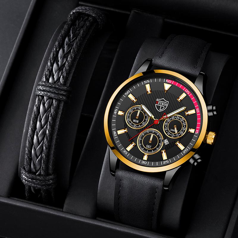 Wristwatches Men's Brand Fashion Quartz Wristwatch Men Business Luminous Leather Watches Calendar Date Male Casual Bracelet Clock WatchW, As shown 4
Wristwatches Men's Brand Fashion Quartz Wristwatch Men Business Luminous Leather Watches Calendar Date Male Casual Bracelet Clock WatchW, As shown 4