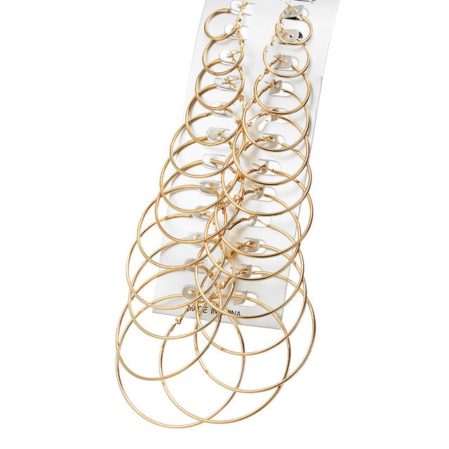 Dangle & Chandelier 6 Pairs Hip Hop Hoop Earrings Set Big Circle Jewelry For Women Girls Steampunk Ear Clip Punk Style Earring Ring
Dangle & Chandelier 6 Pairs Hip Hop Hoop Earrings Set Big Circle Jewelry For Women Girls Steampunk Ear Clip Punk Style Earring Ring