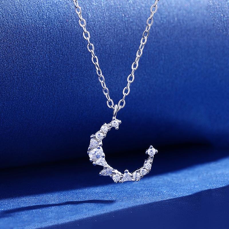 Pendant Necklaces Sterling Silver Moon Necklace Clavicle Chain Crystal River Jewels Birthday Present AnniversaryPendant
Pendant Necklaces Sterling Silver Moon Necklace Clavicle Chain Crystal River Jewels Birthday Present AnniversaryPendant