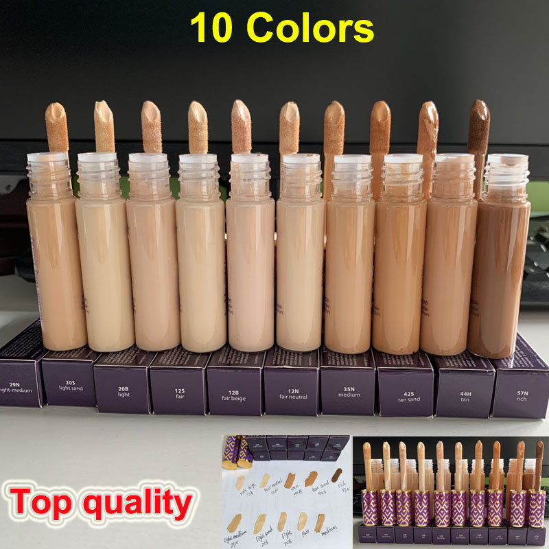 

10 Colors Contour Concealer Full coverage Liquid Foundation Face Makeup Brighten Highlight Creamy 10ml Light Medium Fair Neutral Beige Light Sand Top quality, Mixed color