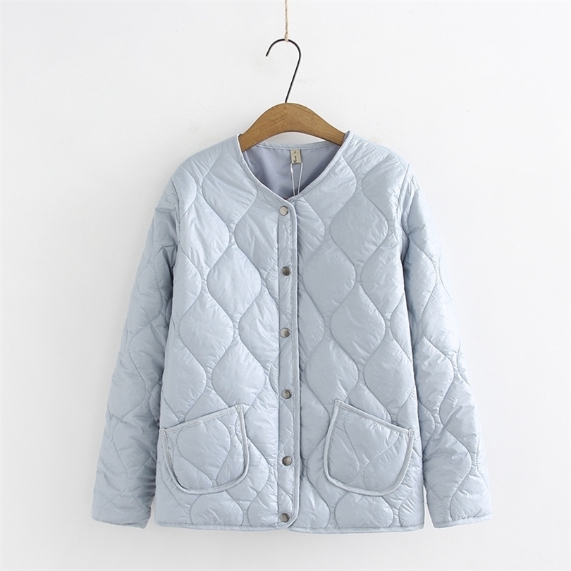 Winter Coats For Woman Plus Size Single Breasted Full Sleeve Thin Short Parka Jacket Women Women's Autumn Jacket 200928