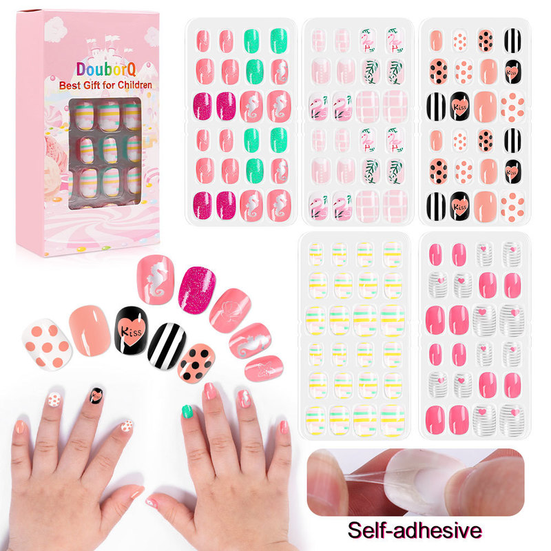 140Pcs Child Nails Kids False Girls Cartoon Press on Fake Colorful Full Cover Cute Short Nail Tips Kits 220827, Black
140Pcs Child Nails Kids False Girls Cartoon Press on Fake Colorful Full Cover Cute Short Nail Tips Kits 220827, Black