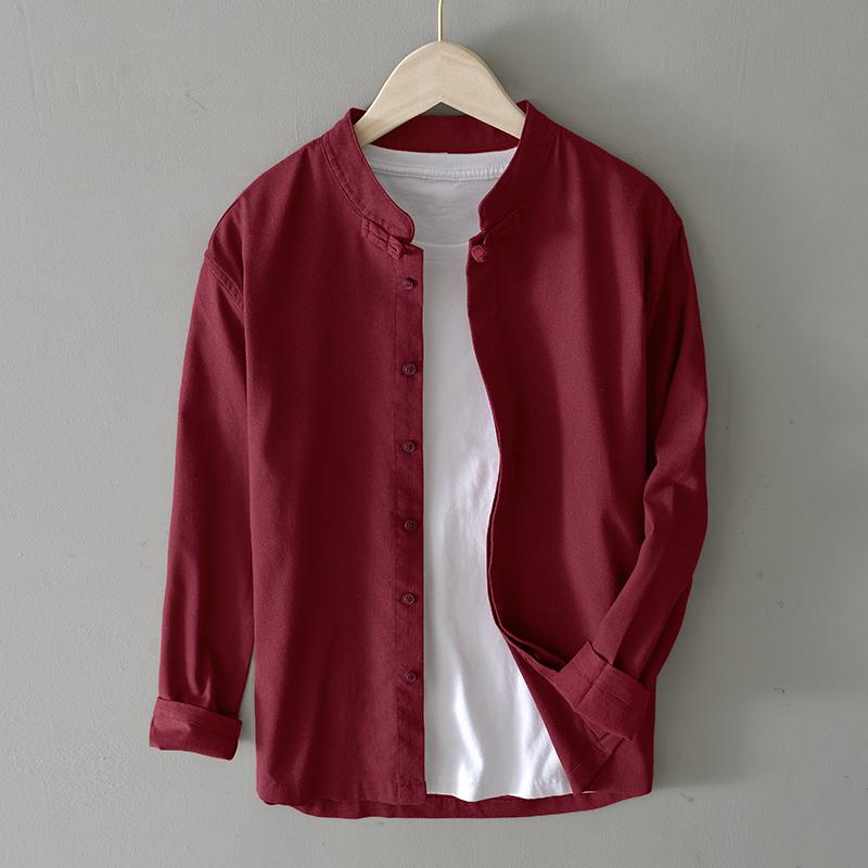 Men's Casual Shirts Designer Long-sleeved Stand Collar Brand Shirt Men Linen Fashion Comfortable Top Clothes Chemise Camisa MasculinaMen's, Black
Men's Casual Shirts Designer Long-sleeved Stand Collar Brand Shirt Men Linen Fashion Comfortable Top Clothes Chemise Camisa MasculinaMen's, Black