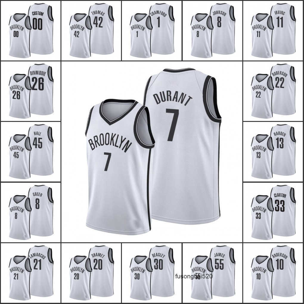 Men Brooklyn Nets''James Harden Kevin Durant Kyrie Irving Nicolas Claxton Jeff Green Custom 2022 White Association Jersey
Men Brooklyn Nets''James Harden Kevin Durant Kyrie Irving Nicolas Claxton Jeff Green Custom 2022 White Association Jersey