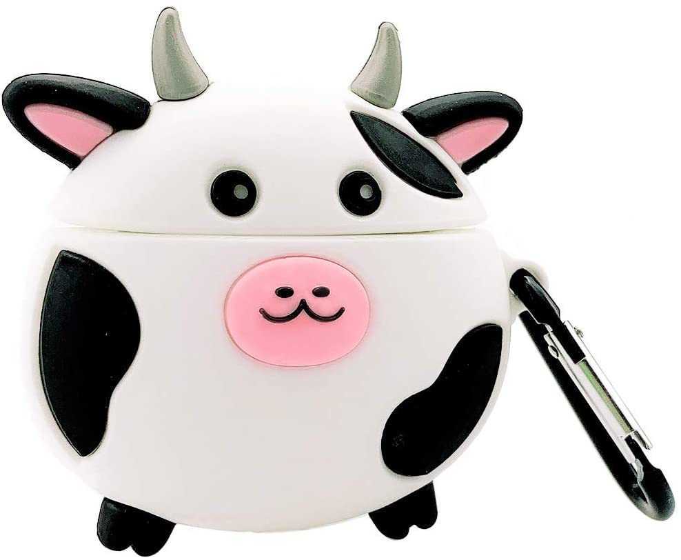 Case for Airpods 1&2,soft Silicone 3d Cute Funny Cool Fun Cartoon Character Kawaii Fashion Cover with Keychain for Man Kids Teens