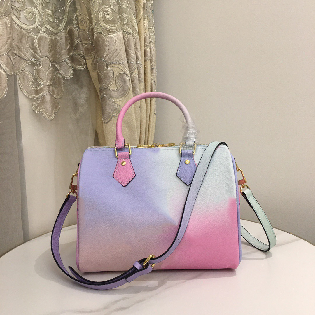 Designers Women Messenger Travel bag Classic Style Fashion Shoulder bags Monograms Speedy 25 shoulder strap With key Lady Totes handbags, Blue#m40391
Designers Women Messenger Travel bag Classic Style Fashion Shoulder bags Monograms Speedy 25 shoulder strap With key Lady Totes handbags, Blue#m40391