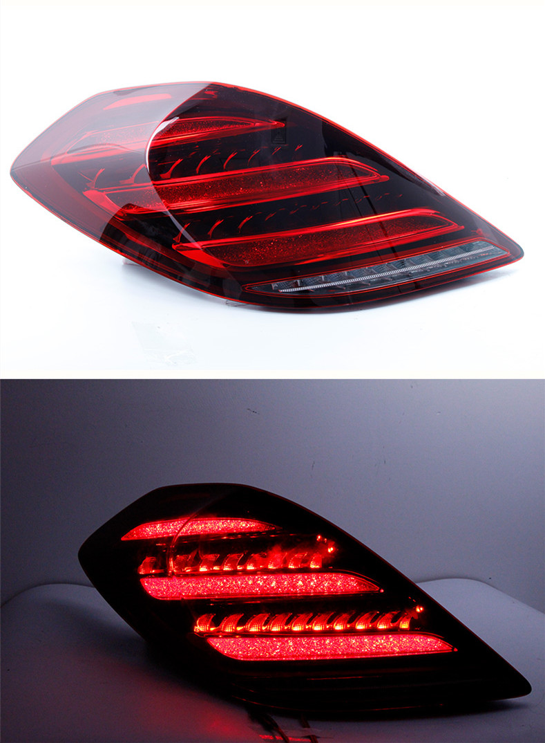 Car Parts For W222 LED Tail Lights 20 14-20 20 S350 S400 S500 W223 Taillights LED DRL Running Taillight Fog Light Angel Eyes Rear Parking Lamp