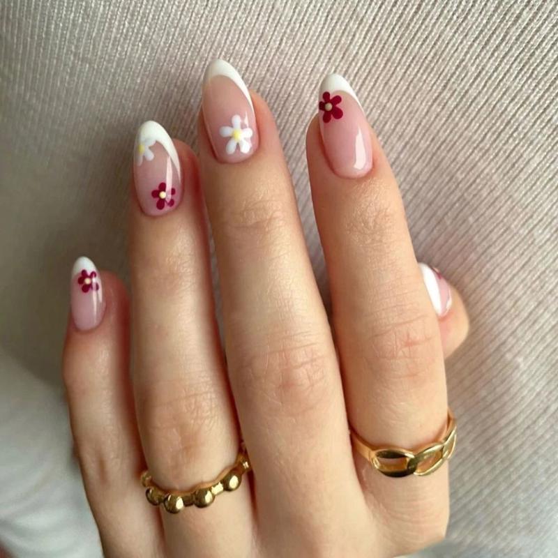 False Nails 24pcs/Box Women Fashion Full Cover Manicure Tool Artificial French Fake Wearable Nail Tips Almond NailsFalse, 02
False Nails 24pcs/Box Women Fashion Full Cover Manicure Tool Artificial French Fake Wearable Nail Tips Almond NailsFalse, 02