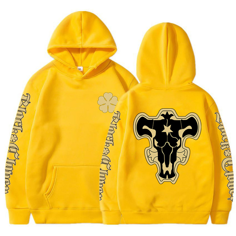 Anime Black Clover Black Bulls Squad Emblem Hoodies Yami Asta Magic Knights Sweatshirts Tops Pullovers Sudadera felpa moletom 220805