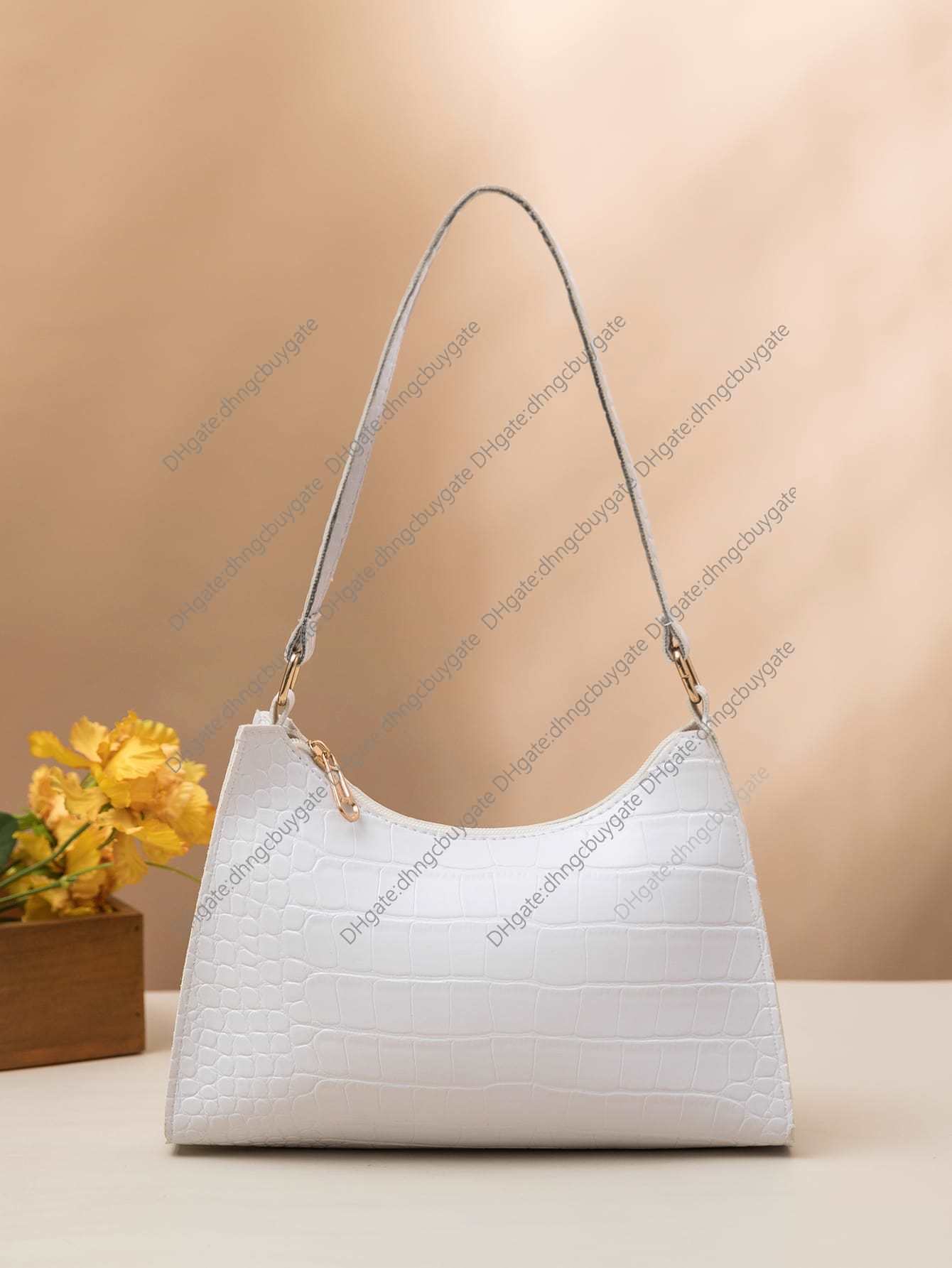 Bag Crocodile Designer Embossed Uette Handbag Leather Luxury Brand Fashion Wallet crossbody bag Handbag Leather, White
Bag Crocodile Designer Embossed Uette Handbag Leather Luxury Brand Fashion Wallet crossbody bag Handbag Leather, White