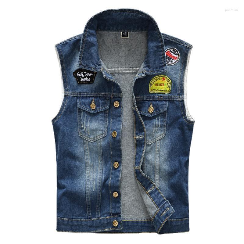 Men's Vests Mens Casual Denim Hip Hop Jean Coats Spring Sleeveless Slim Fit Jacket Vest Male Jeans Tank Top Plus Size 5XL, Blue
Men's Vests Mens Casual Denim Hip Hop Jean Coats Spring Sleeveless Slim Fit Jacket Vest Male Jeans Tank Top Plus Size 5XL, Blue