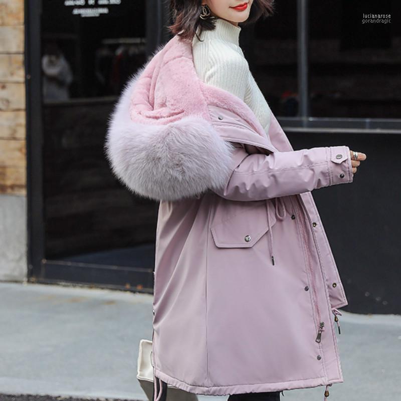 Women' Down & Parkas Thickened Lining Cotton Padded Coat Female 2022 Big Fur Hooded Lambswool Women Winter Jacket Outwear Plus Size Parka, Black
Women' Down & Parkas Thickened Lining Cotton Padded Coat Female 2022 Big Fur Hooded Lambswool Women Winter Jacket Outwear Plus Size Parka, Black