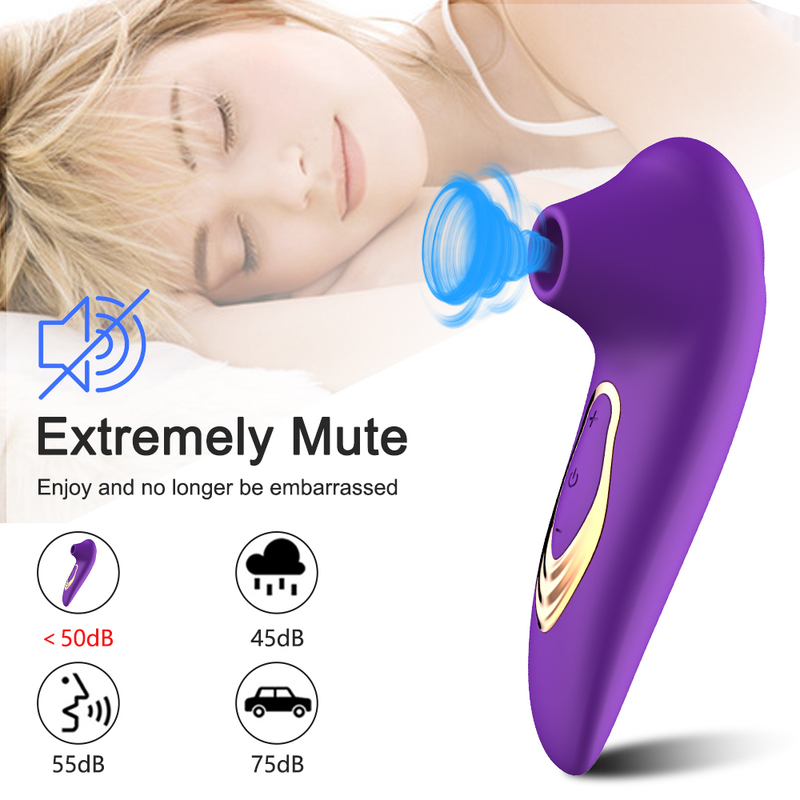 Powerful Clit Sucker Vibrator Tongue Vibrating Nipple Sucking Blowjob Clitoris Stimulator Etotic Sex Toys for Women Masturbator 220514 - view 5