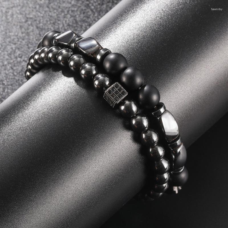 Beaded Strands Black Stone Beads Bracelet Copper Square 2pcs/set Men Armband Pulseira Mens Jewelry Accesorios Hombre Bracelets Homme Bijoux
Beaded Strands Black Stone Beads Bracelet Copper Square 2pcs/set Men Armband Pulseira Mens Jewelry Accesorios Hombre Bracelets Homme Bijoux