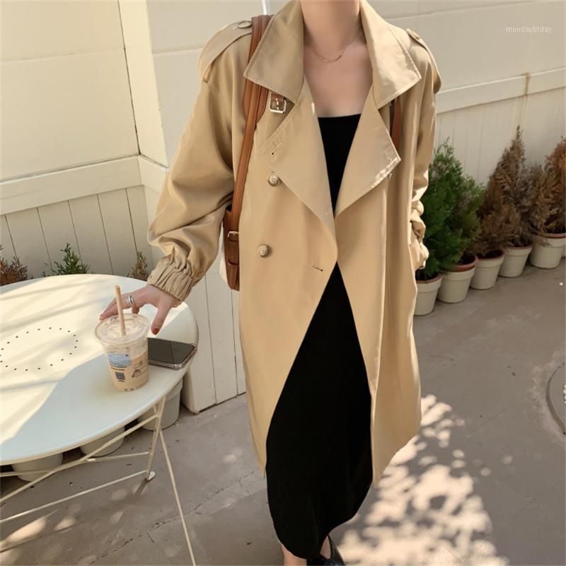 Women' Trench Coats Alien Kitty Khaki Chic Long Stylish Office Wear Lady Elegant 2022 Autumn Fashion Gentle All Match Double Breasted
Women' Trench Coats Alien Kitty Khaki Chic Long Stylish Office Wear Lady Elegant 2022 Autumn Fashion Gentle All Match Double Breasted